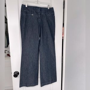 Express Editor Denim Wide Leg Trouser
